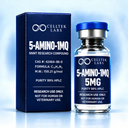 CellTek Labs 5-Amino-1MQ 5 mg vial and carton