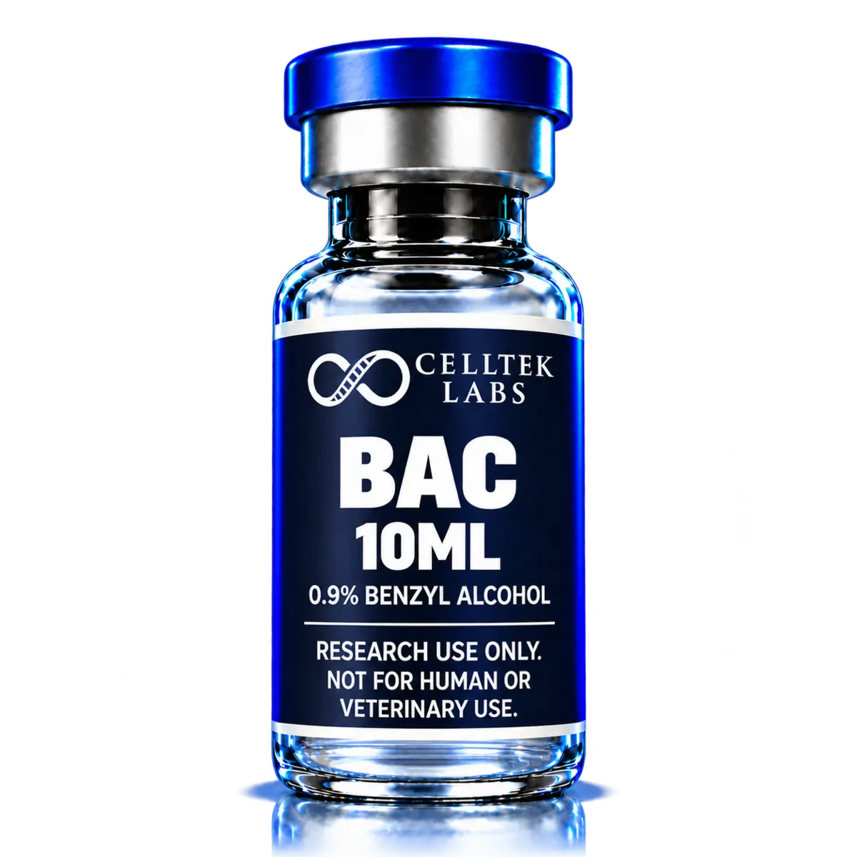 CellTek Labs BAC vial labeled BAC 10 mL